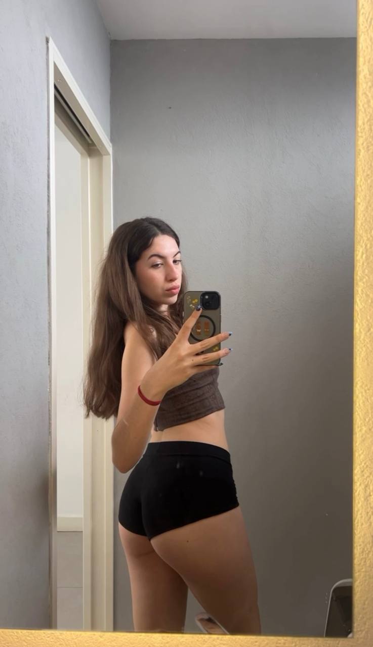 Amber in her underwear in Bamako