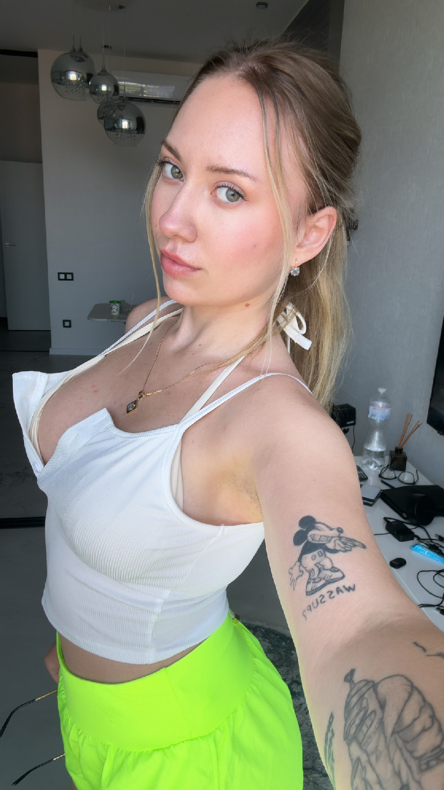 KateV in her underwear in Bamako