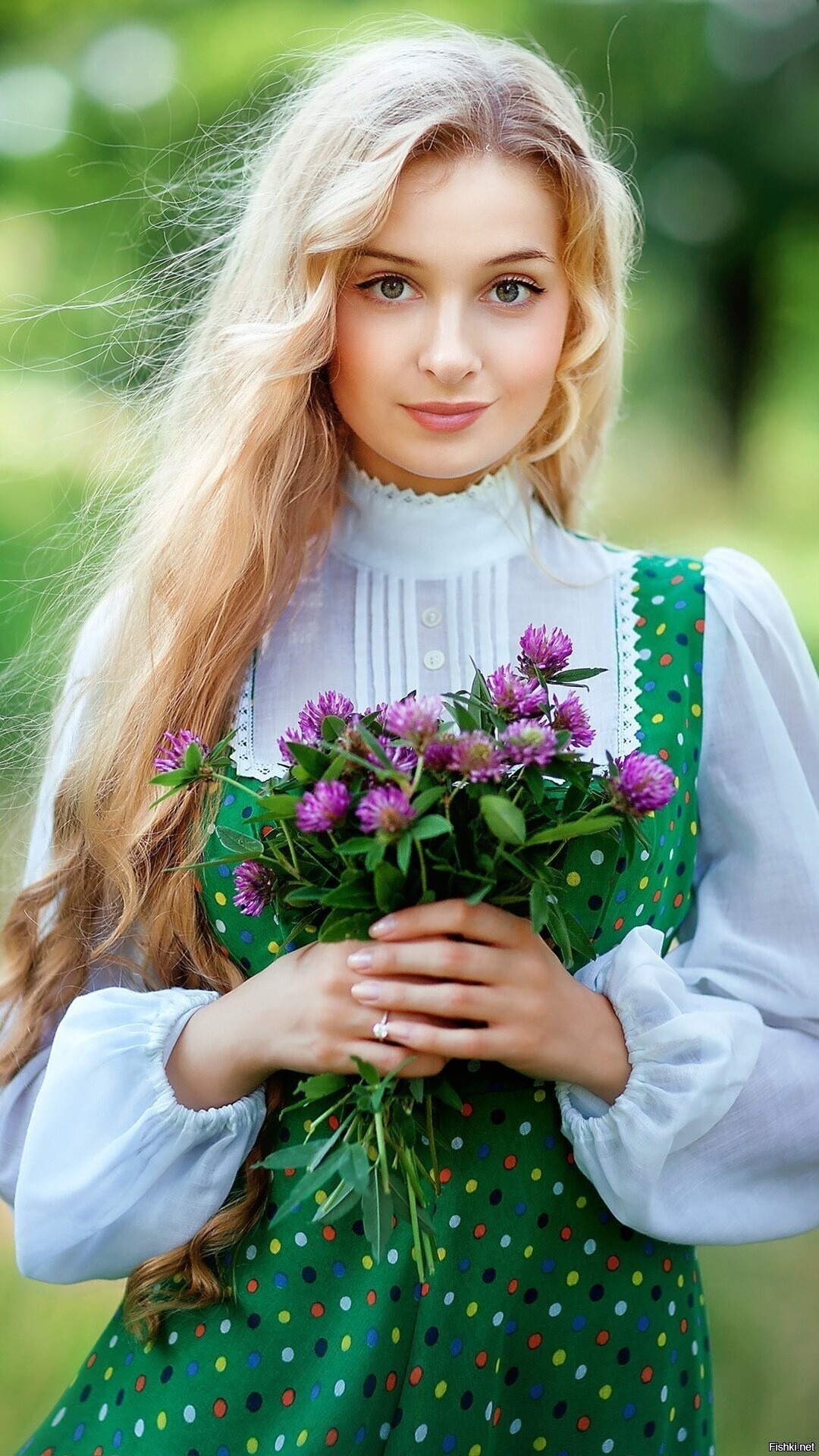 Girls in Slavic costumes in Bamako